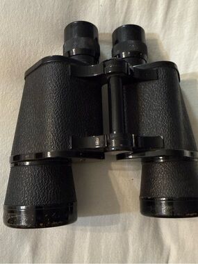 Black Classic Porro Prism Binoculars - Durable Outdoor Optics